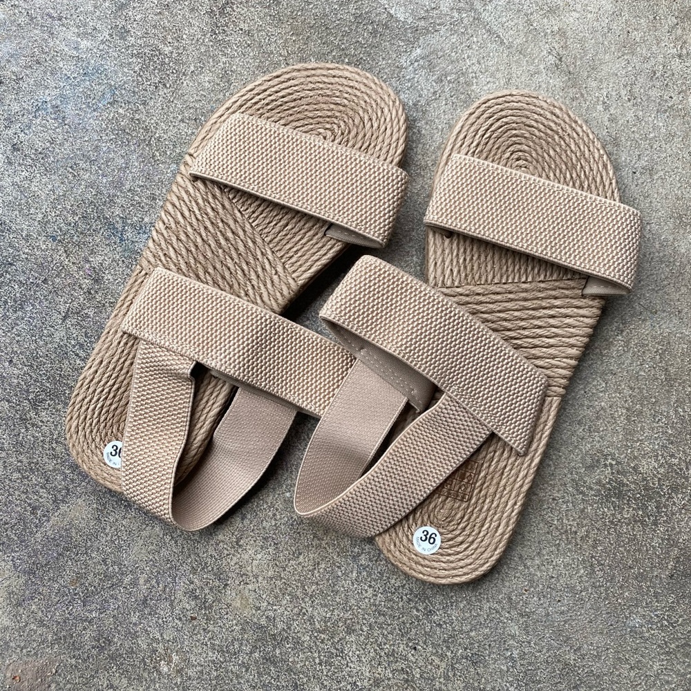 Tan Strappy Sandals NWOT